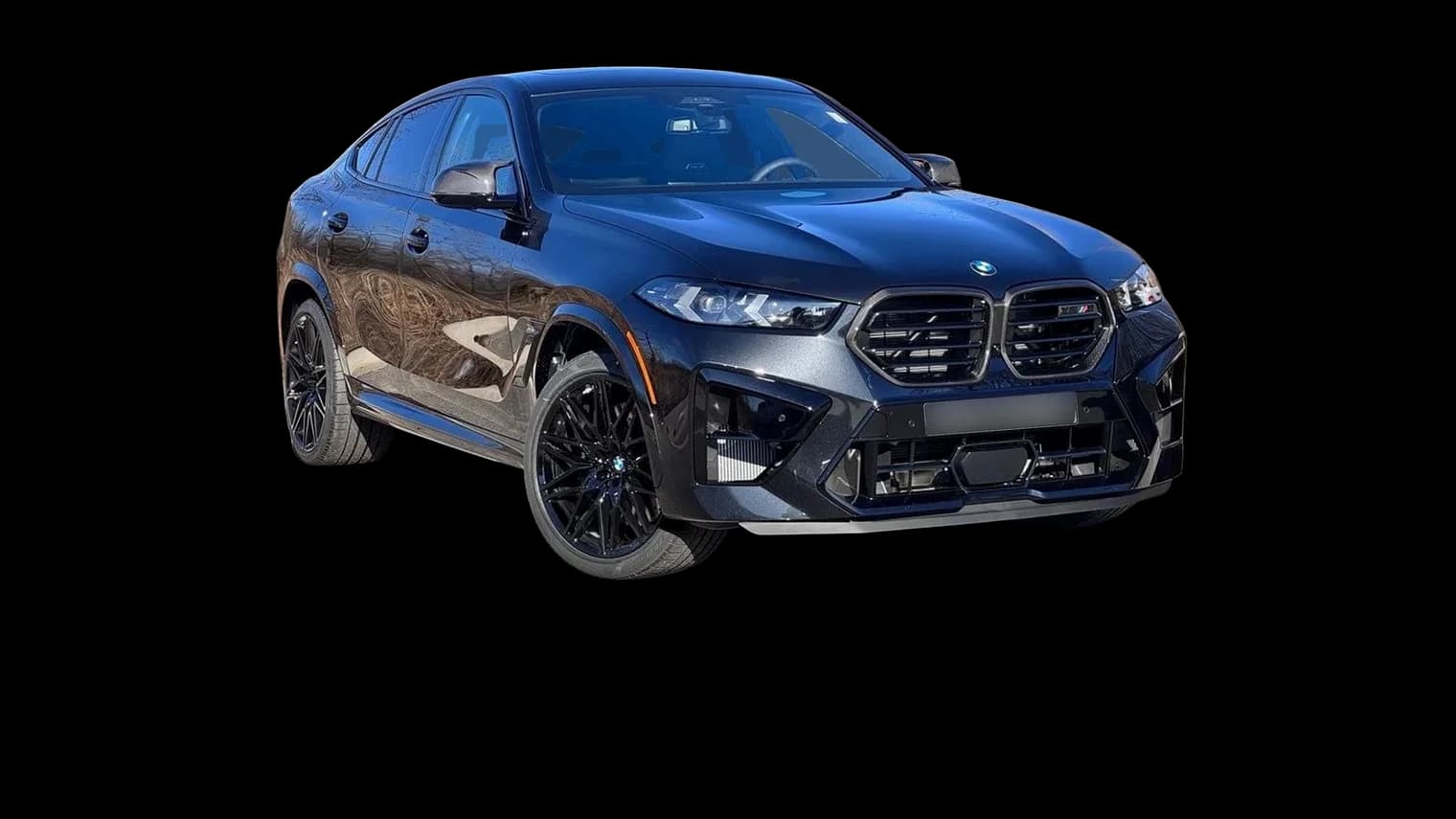 BMW X6 M cut out from its background without a shadow